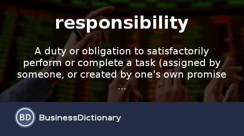 responsibility