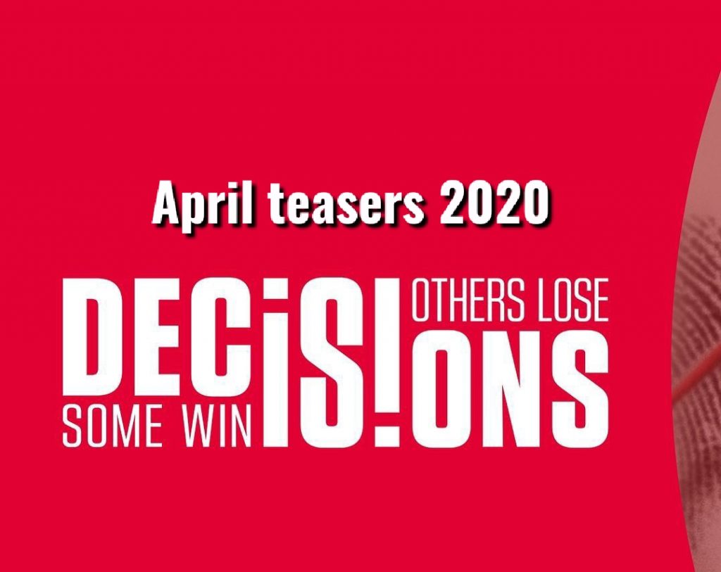Decisions April teasers 2020 telemundo